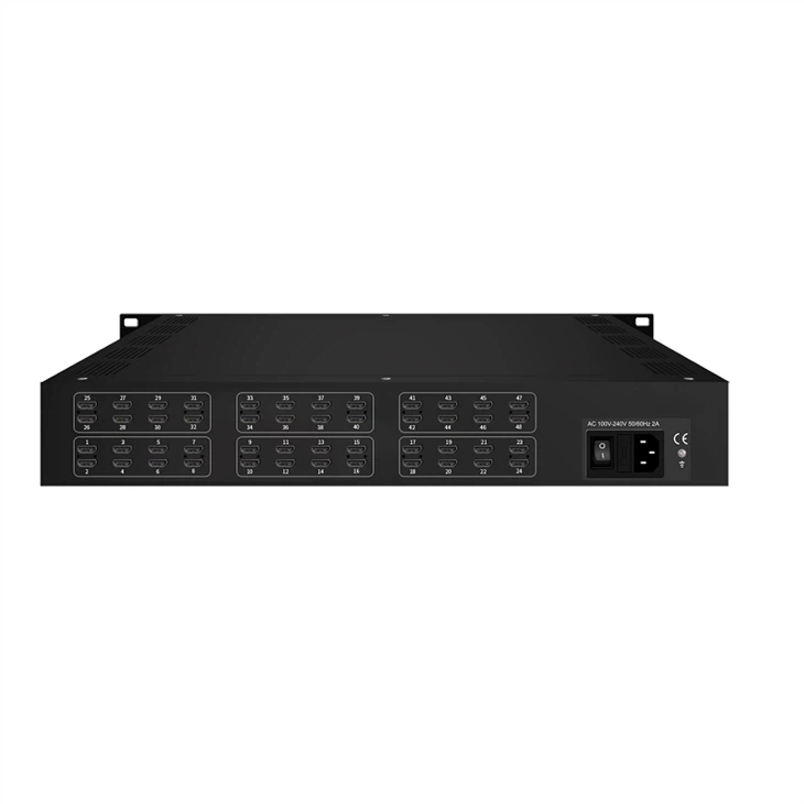 48 Chs HDMI MPEG4 HEVC Network Encoder With Multi-protocol